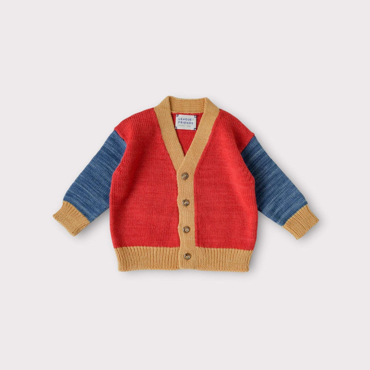 Colorblocked V-Neck Cardigan