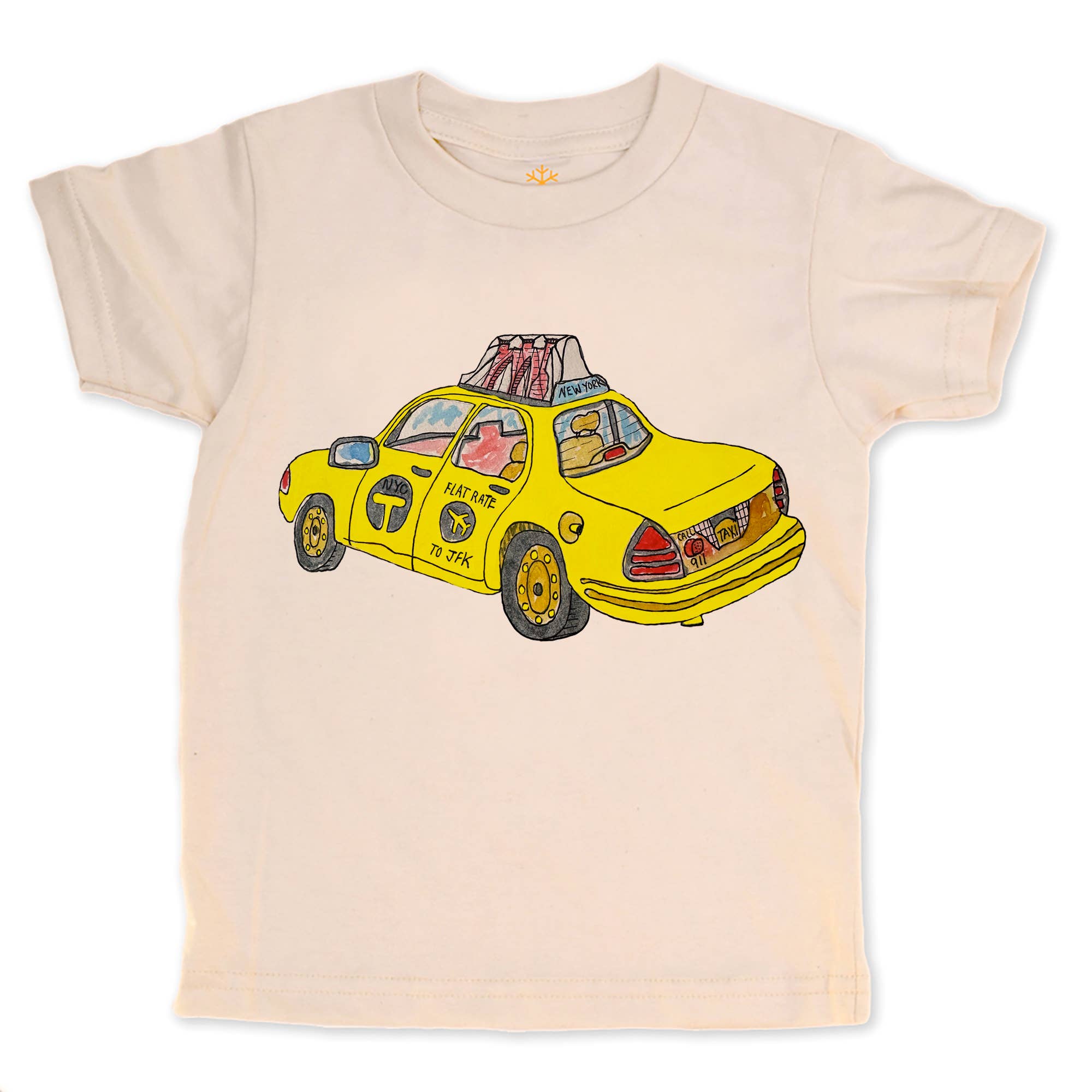 NYC Yellow Taxi - Kids Organic Cotton Tee