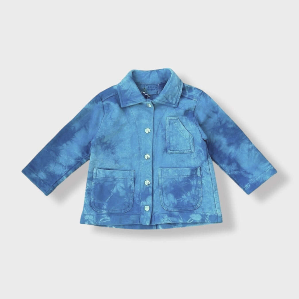 flat image of Blue Tie Dye Chore Jacket