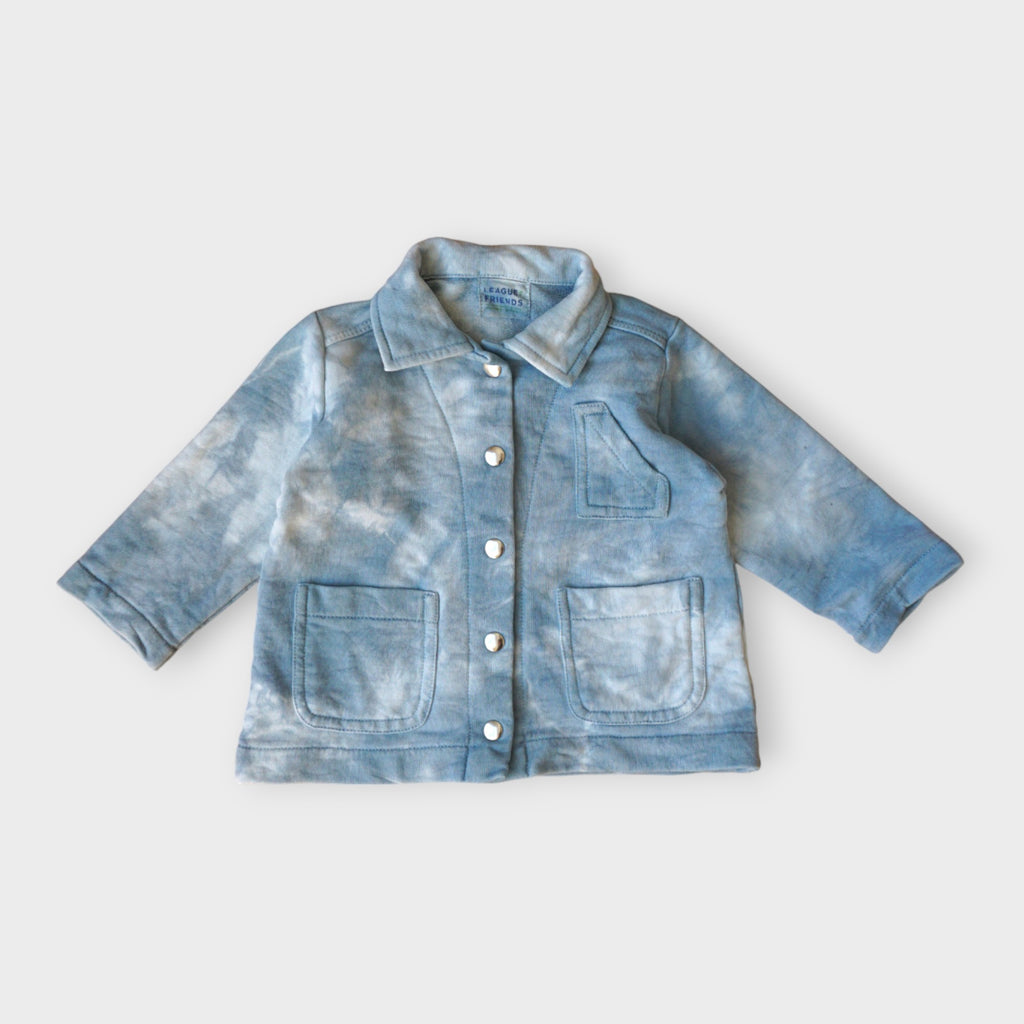 Indigo Dyed Organic Cotton French Terry Chore Jacket