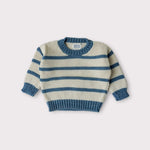 Load image into Gallery viewer, 100% Organic Cotton Striped Crewneck Sweater

