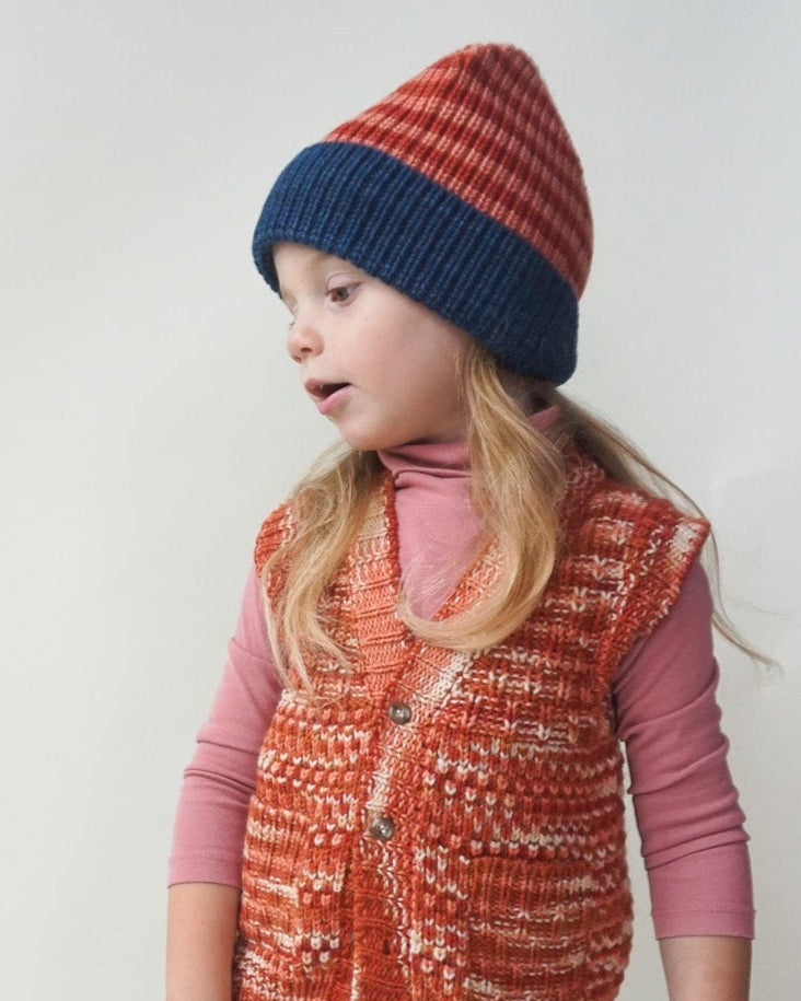 PRE-ORDER Wool/Baby Alpaca Striped Knit Beanie