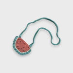 Load image into Gallery viewer, watermelon crochet purse
